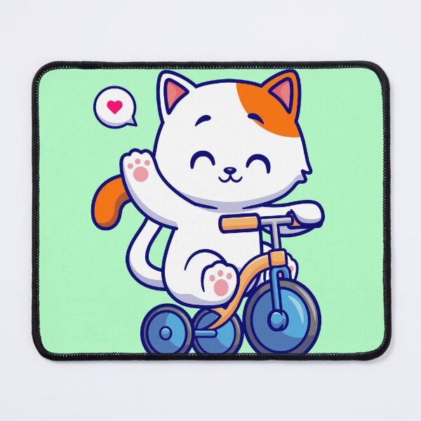 Item preview, Adventurous Cat on Wheels: Cycling Fun! designed and sold by hjian8219.
