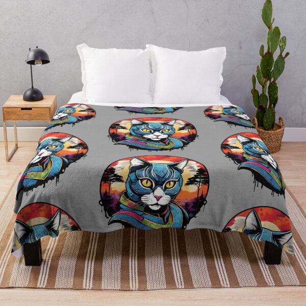 Item preview, fantasy samurai cat designed and sold by defpoint.