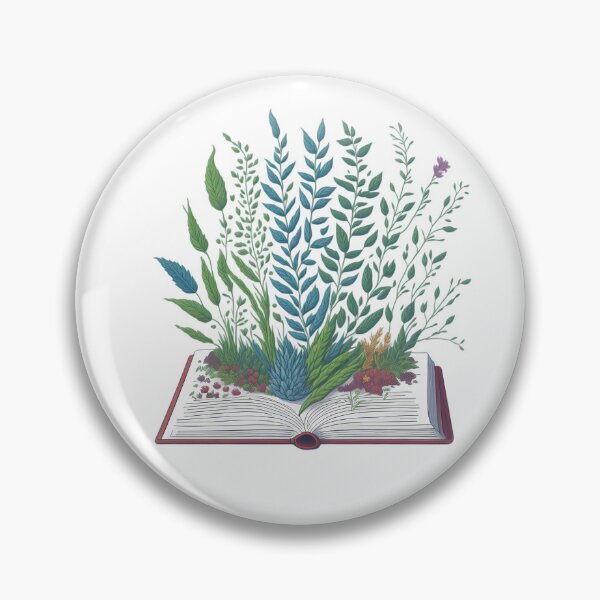 Item preview, Herbs and flowers growing from book designed and sold by EightMustangs.