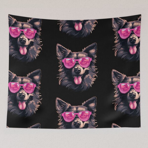 Item preview, Funny Dog Wearing Pink Sunglasses designed and sold by DafraDesign.