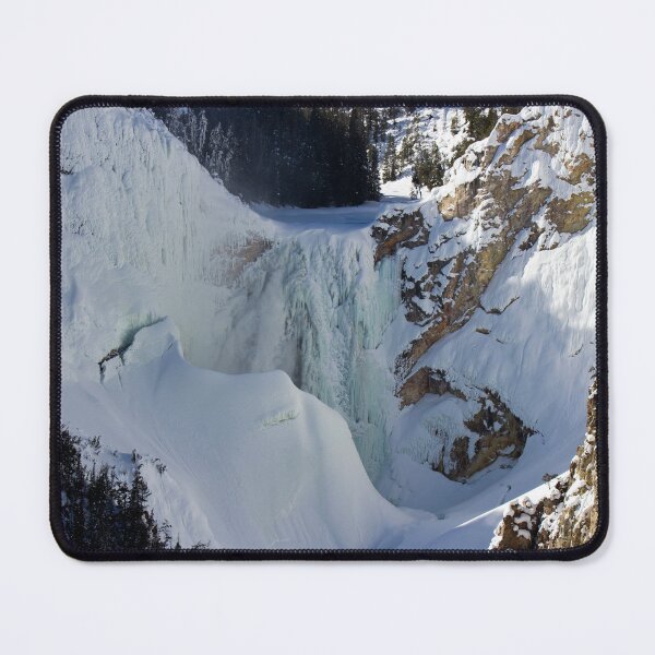 Item preview, Frozen Lower Yellowstone Falls in Winter designed and sold by Gilby-Designs.