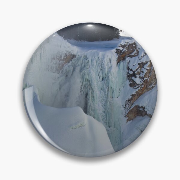 Item preview, Frozen Lower Yellowstone Falls in Winter designed and sold by Gilby-Designs.