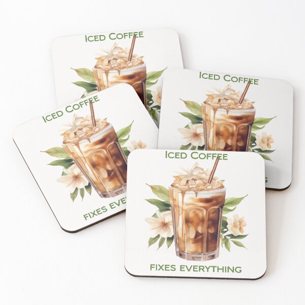 Item preview, Iced coffee fixes everything designed and sold by Lisa Weber.