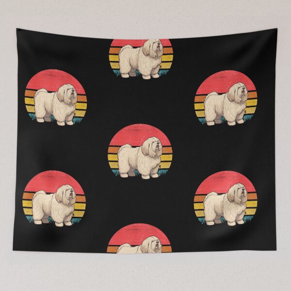 Artikelvorschau, Old English Sheepdog Vintage Retro Sunset entworfen und verkauft von rafaeltto.