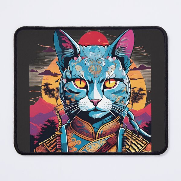 Item preview, japanese samurai fantasy cat designed and sold by defpoint.