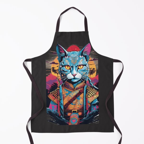 Item preview, japanese samurai fantasy cat designed and sold by defpoint.