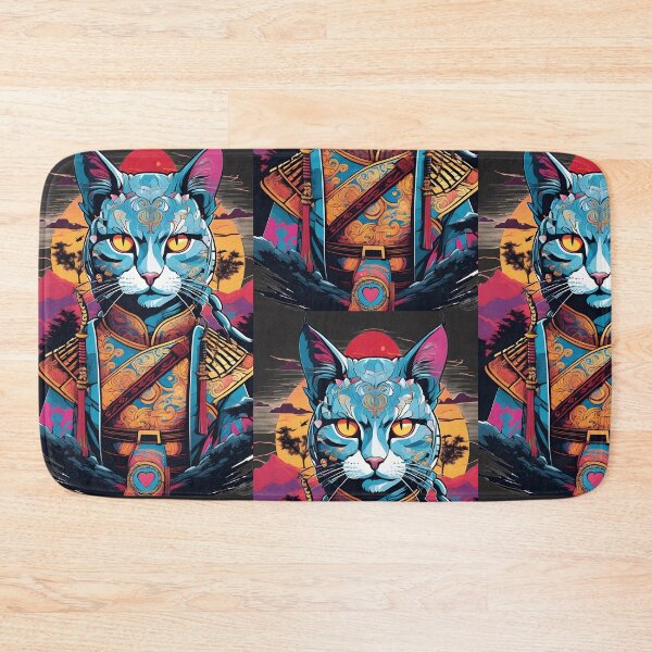 Item preview, japanese samurai fantasy cat designed and sold by defpoint.