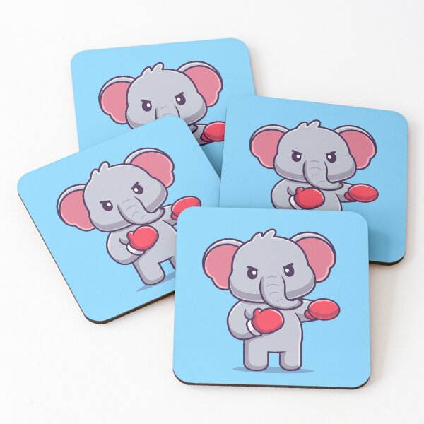 Item preview, Elephant Power Punch: Cute Boxing Champ designed and sold by hjian8219.