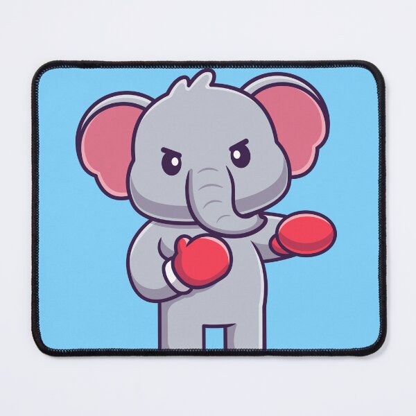 Item preview, Elephant Power Punch: Cute Boxing Champ designed and sold by hjian8219.
