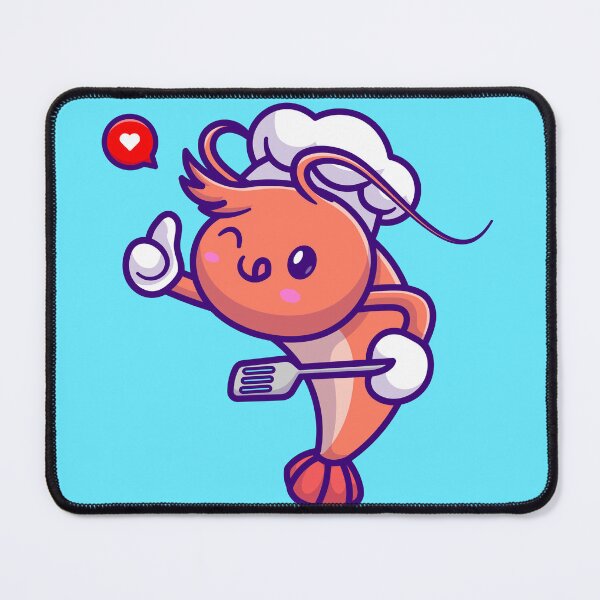 Item preview, Cute Chef Shrimp: Cooking Delights designed and sold by hjian8219.