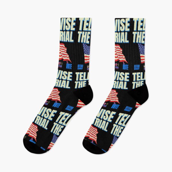 Item preview, PMD01028 Progressive Movement Designs Televise the Trial American Flag design shows you support democracy and want the Trump trials televised for Democrats Liberals Progressives and patriots  designed and sold by ProgressiveLeft.