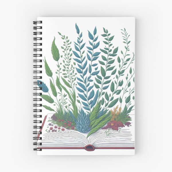 Item preview, Herbs and flowers growing from book designed and sold by EightMustangs.