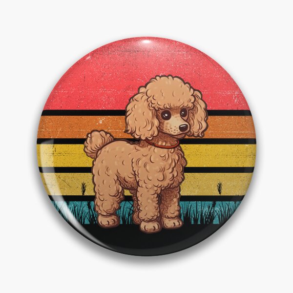 Artikelvorschau, Poodle Vintage Retro Sunset entworfen und verkauft von rafaeltto.
