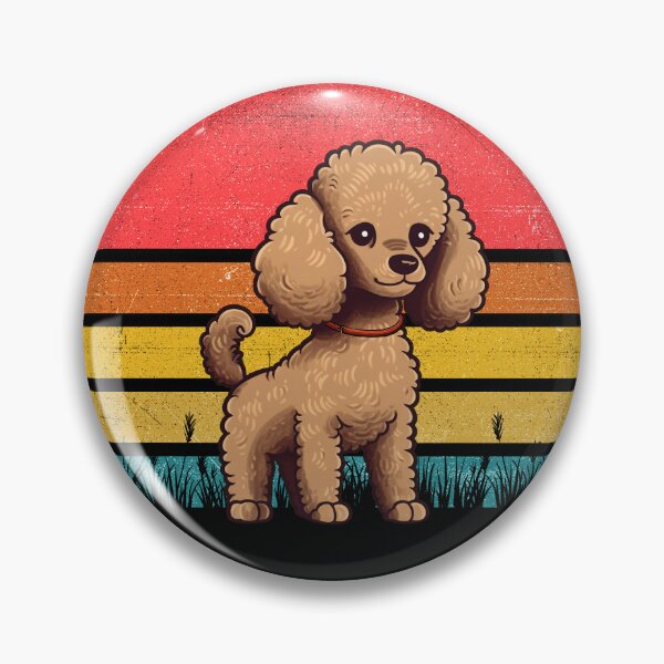Artikelvorschau, Poodle Vintage Retro Sunset entworfen und verkauft von rafaeltto.