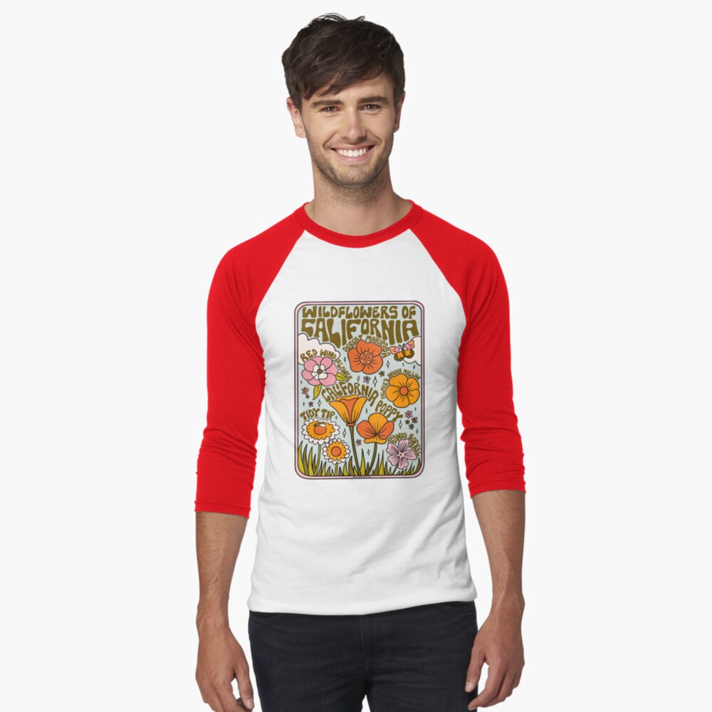 Item preview, Baseball ¾ Sleeve T-Shirt designed and sold by doodlebymeg.