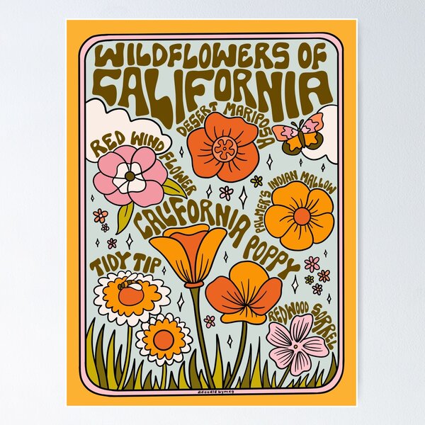 Item preview, California Wildflowers designed and sold by doodlebymeg.