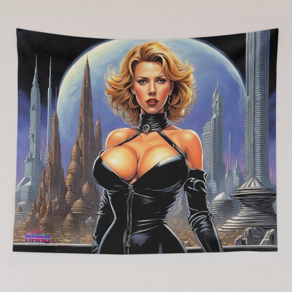 Item preview, Retro Scifi Skyline Deco CCLIII designed and sold by AliceMako.
