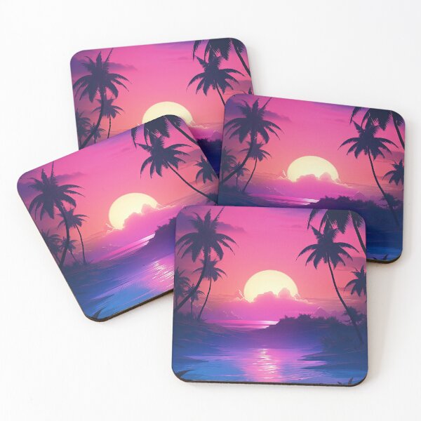 Item preview, Neon Oasis Odyssey: Sunset Synthwave Exploration designed and sold by Mullet Monkey.