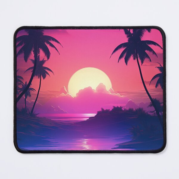 Item preview, Neon Oasis Odyssey: Sunset Synthwave Exploration designed and sold by Mullet Monkey.