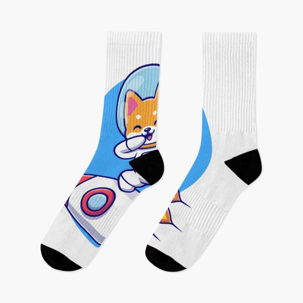 Item preview, Adorable Shiba Inu Astronaut Dabbing on Rocket Cartoon designed and sold by hjian8219.