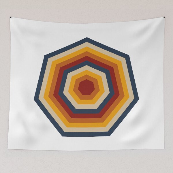 Item preview, Retro Heptagon designed and sold by Texterns.