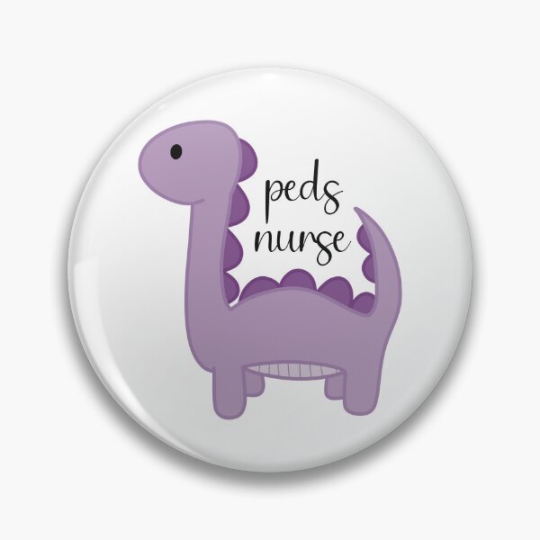 Item preview, Pediatric Nurse (Peds) Purple Dinosaur designed and sold by GooseCafe.