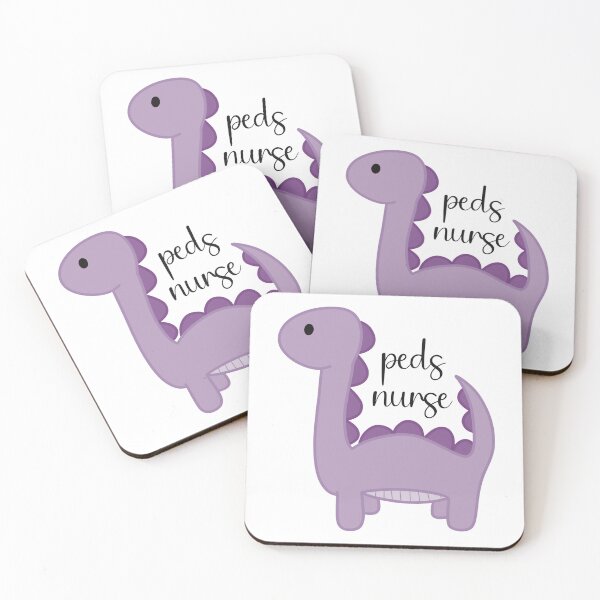 Item preview, Pediatric Nurse (Peds) Purple Dinosaur designed and sold by GooseCafe.