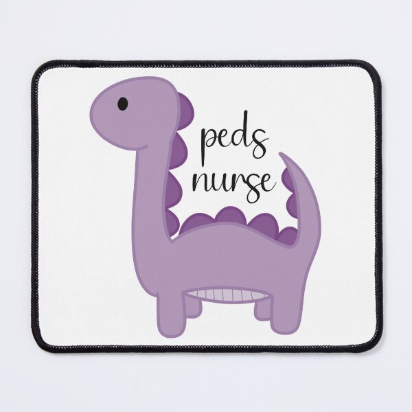 Item preview, Pediatric Nurse (Peds) Purple Dinosaur designed and sold by GooseCafe.