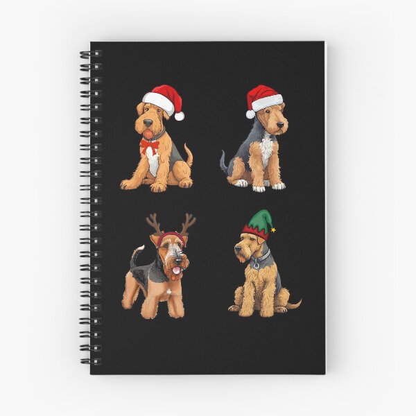 Item preview, Christmas Airedale Terriers designed and sold by TheAnimalZ00.