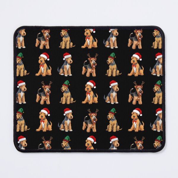 Item preview, Christmas Airedale Terriers designed and sold by TheAnimalZ00.