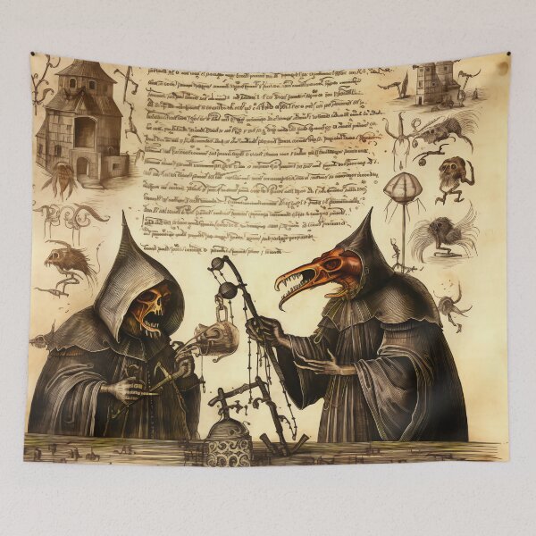 Item preview, Black Death Plague Medieval Manuscripts  designed and sold by BrandonArtWorld.
