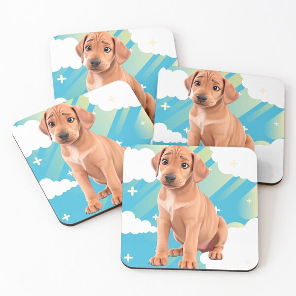 Artikelvorschau, Wunderschöner animierter Rhodesian Ridgeback-Welpe im 3D-Stil entworfen und verkauft von ChickNickStudio.