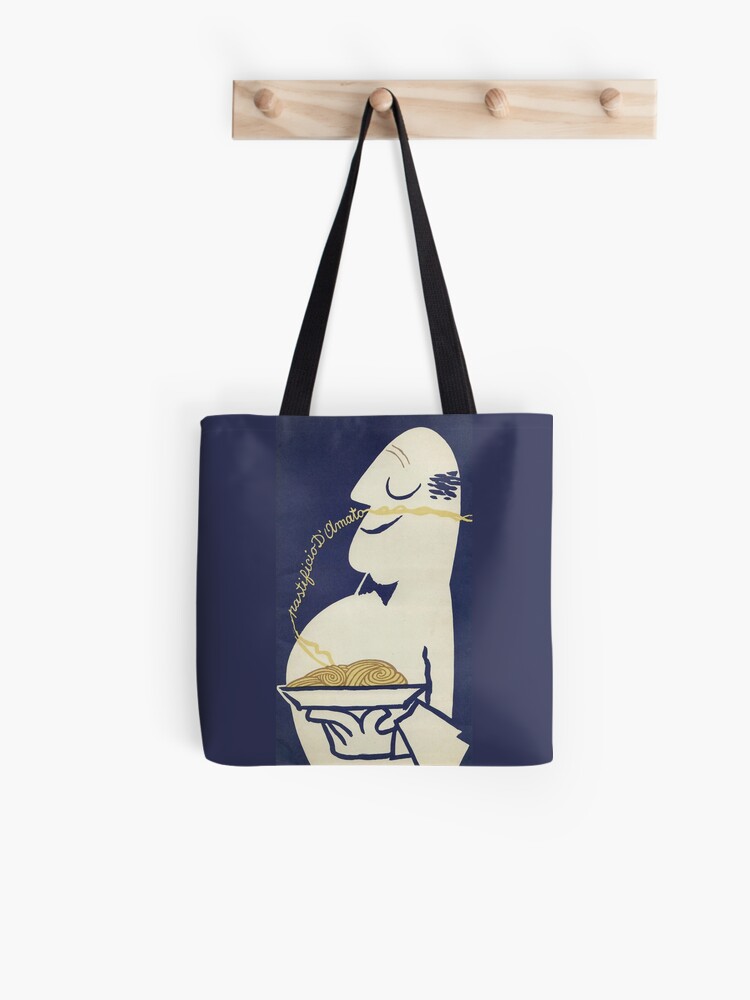 Bolsa De Tela Cartel Italiano De Pasta Italiana De Mindydidit Redbubble