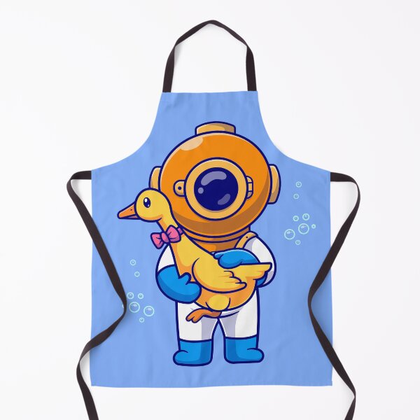 Item preview, Adorable Diver with a Quacky Companion designed and sold by hjian8219.