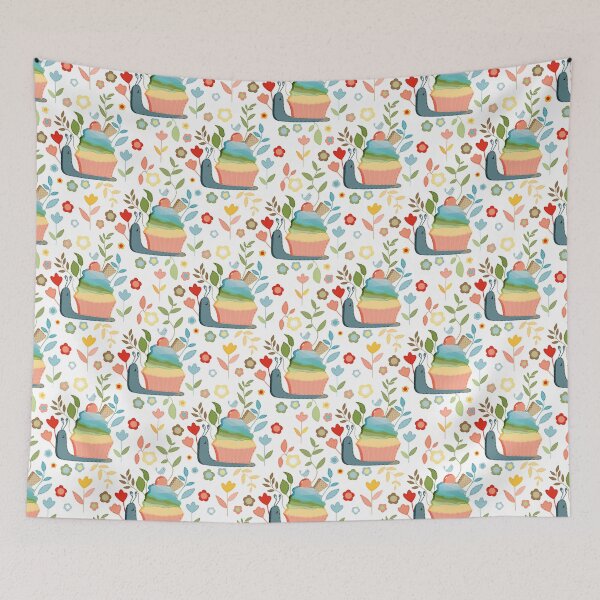 Item preview, Rainbow Cupcake Snail designed and sold by OranelloDesigns.
