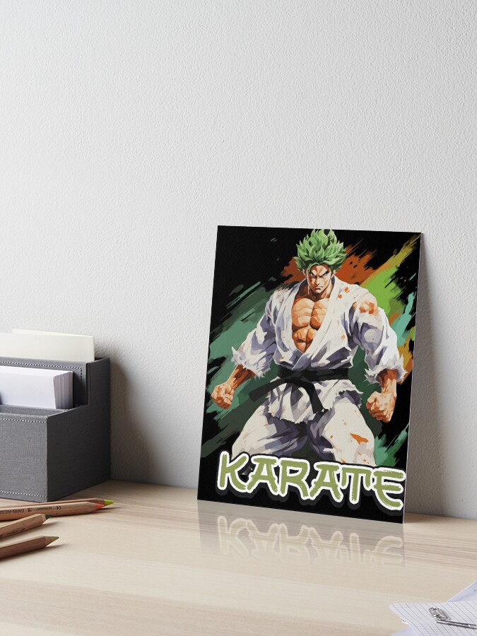 anime character strong | Art Board Print