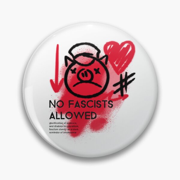 Item preview, No fascists allowed designed and sold by RokuCreations.