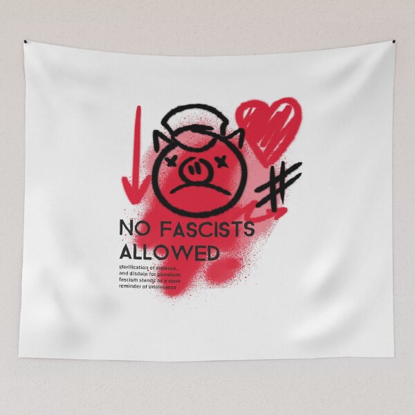 Item preview, No fascists allowed designed and sold by RokuCreations.