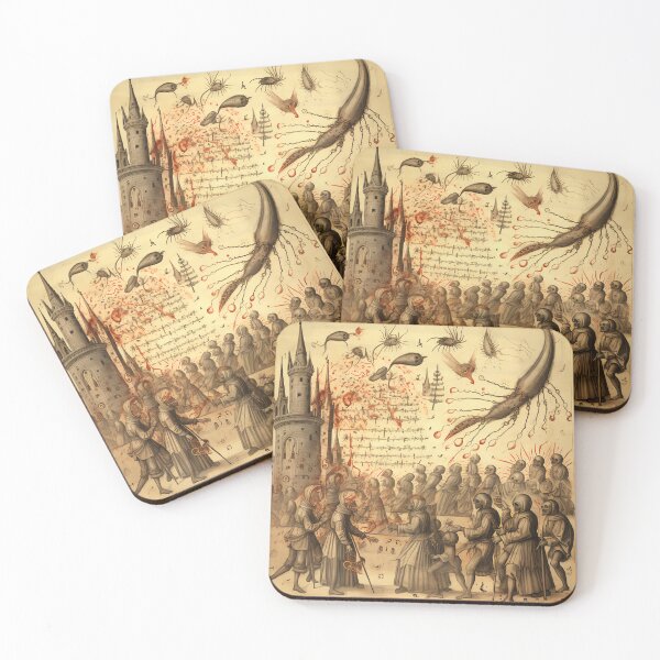 Item preview, Black Death Plague Medieval Manuscripts  designed and sold by BrandonArtWorld.
