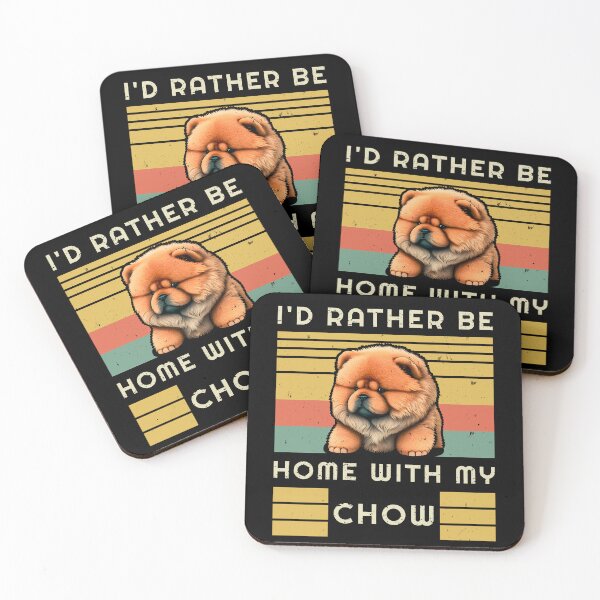 Item preview, Vintage Design - I'd Rather Be - Chow Chow Puppy designed and sold by brindled.