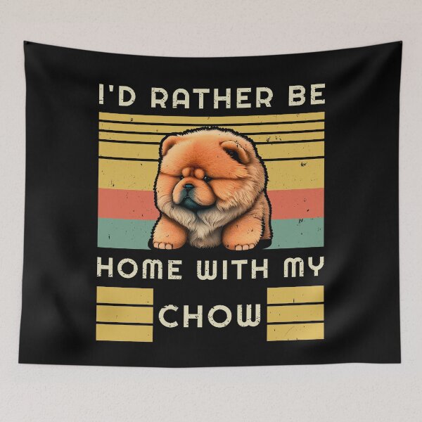 Item preview, Vintage Design - I'd Rather Be - Chow Chow Puppy designed and sold by brindled.