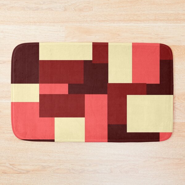 Item preview, Geometry Red Square Pattern  designed and sold by L-I-E-Store.