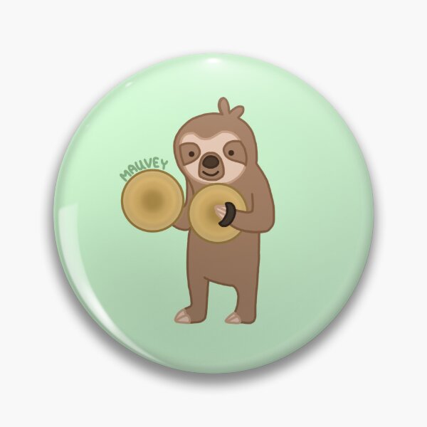 Item preview, sloth playing cymbals designed and sold by practiceyourins.