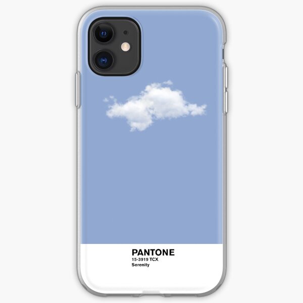 Serenity Blue Pantone Cloud Funda blanda para iPhone