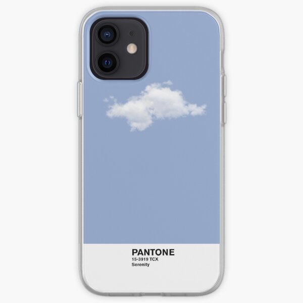 Serenity Blue Pantone Cloud iPhone Soft Case