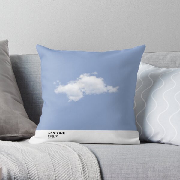 Serenity Blue Pantone Cloud Cojín