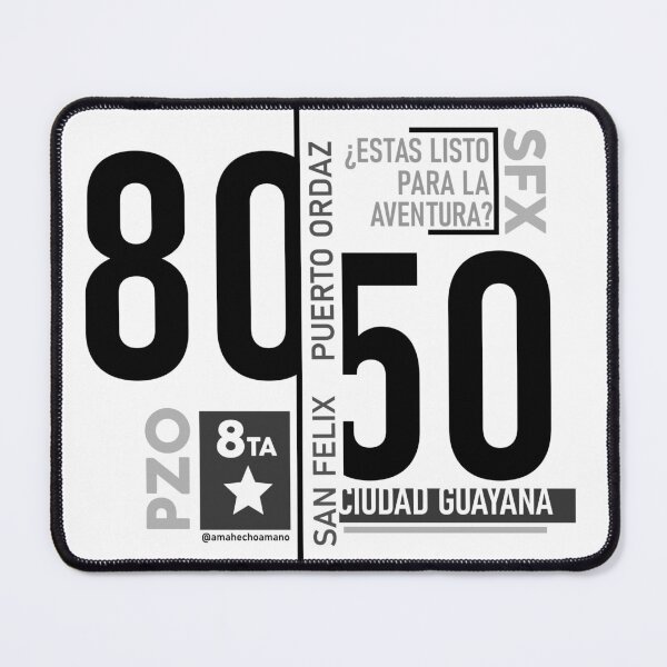 Item preview, 8050 COD Ciudad Guayana Venezuela Pzo Sfx Typography designed and sold by amahechoamano.