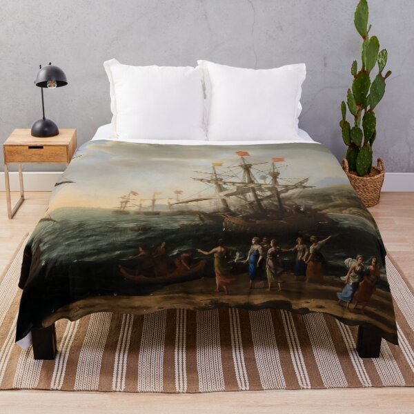 Item preview, The Trojan Women Setting Fire to Their Fleet - Vintage French Artwork designed and sold by HistorySimple.