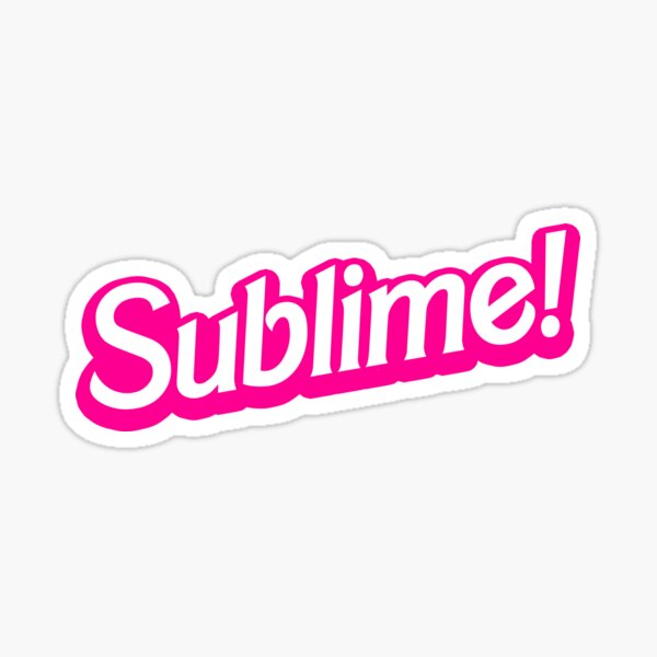 Simply Sublime! - Visual Pun - Sticker