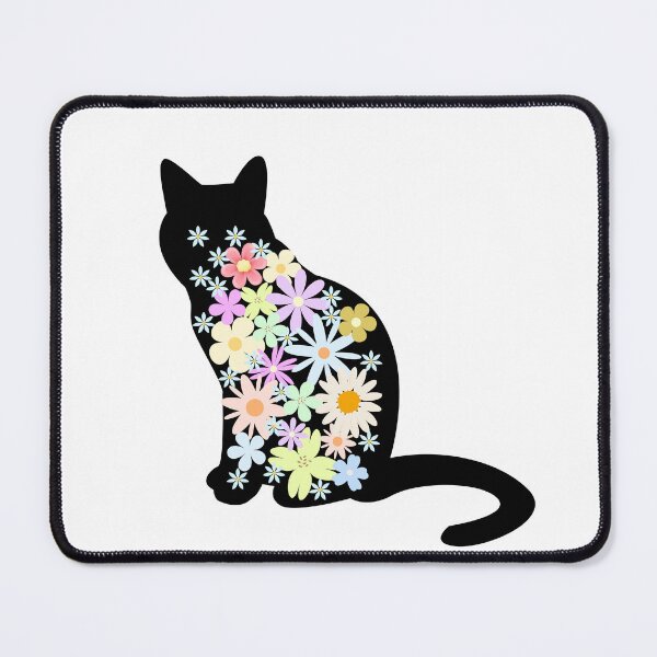 Item preview, Cat With Flowers Tattoo designed and sold by raheel27.
